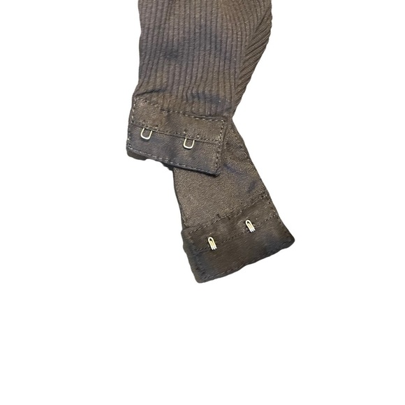 Tiger Mist Black Hazel Front Tie Ribbed Bodysuit Women's XS NWT - Picture 9 of 14